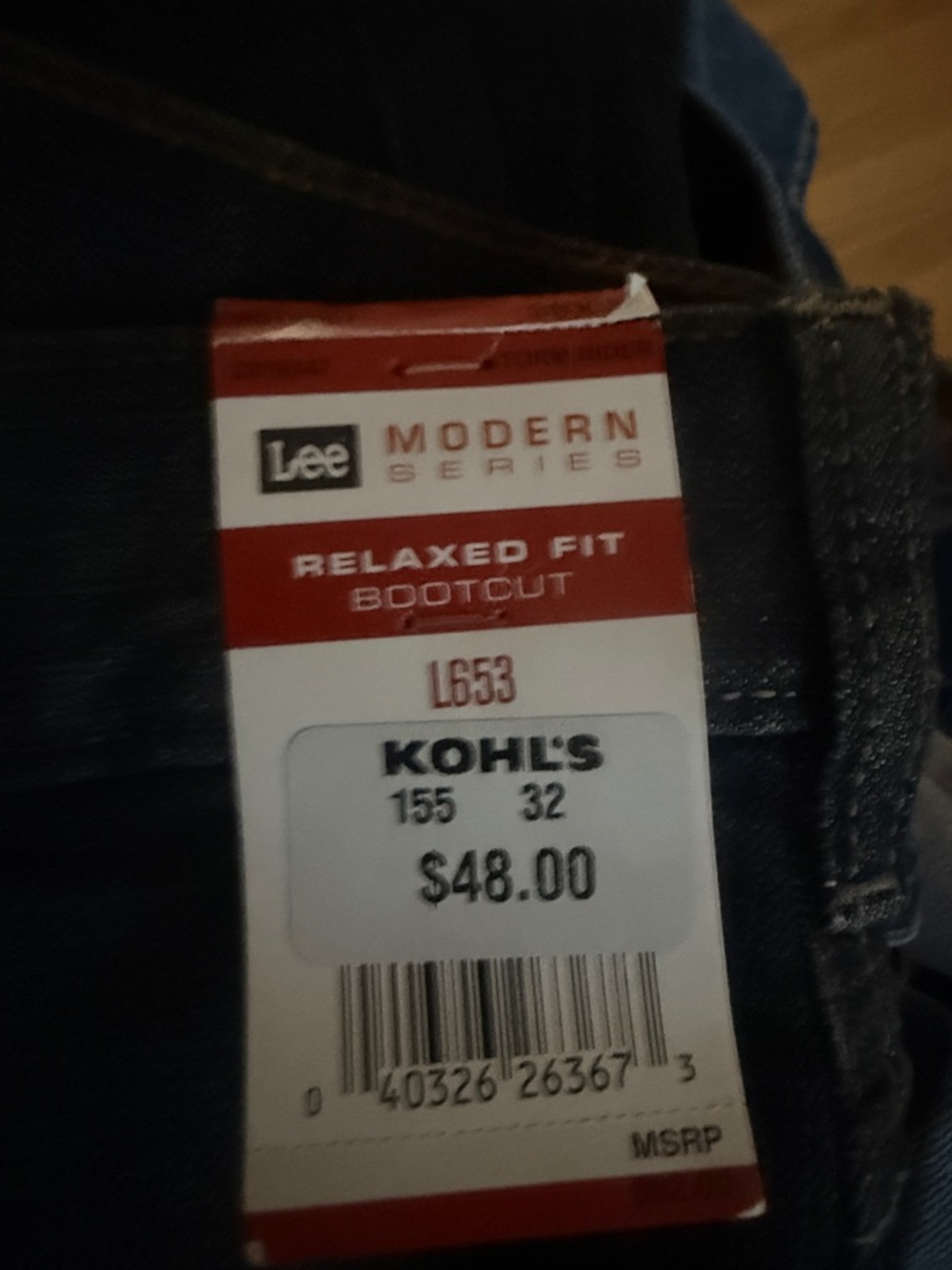 Lee Relaxed Fit Bootcut Jeans - Dark Indigo L653 38x32